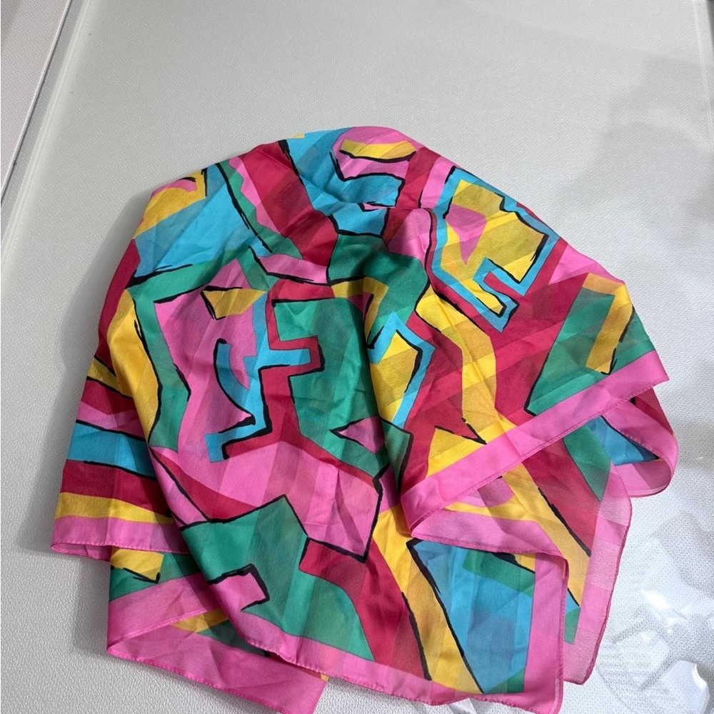 Colorful Geometric Pattern Scarf